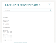 Tablet Screenshot of prinsessegade8.dk